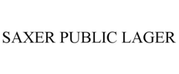 SAXER PUBLIC LAGER trademark