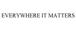 EVERYWHERE IT MATTERS trademark