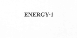 ENERGY 1 trademark