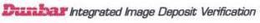 DUNBAR INTEGRATED IMAGE DEPOSIT VERIFICATION trademark
