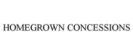 HOMEGROWN CONCESSIONS trademark