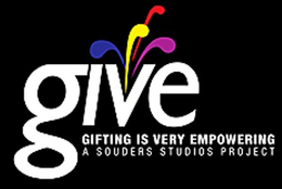 GIVE, GIFTING IS VERY EMPOWERING A SOUDERS STUDIOS PROJECT trademark