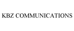 KBZ COMMUNICATIONS trademark