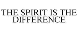THE SPIRIT IS THE DIFFERENCE trademark