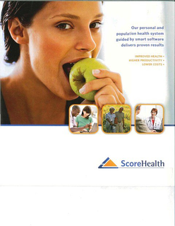 SCOREHEALTH AND DESIGN trademark