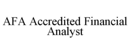 AFA ACCREDITED FINANCIAL ANALYST trademark