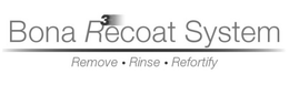 BONA R3ECOAT SYSTEM REMOVE · RINSE · REFORTIFY trademark