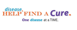 DISEASE, HELP FIND A CURE. ONE DISEASE AT A TIME. trademark