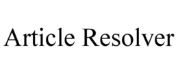 ARTICLE RESOLVER trademark