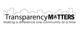 TRANSPARENCY MATTERS MAKING A DIFFERENCE ONE COMMUNITY AT A TIME trademark