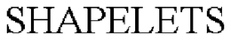 SHAPELETS trademark