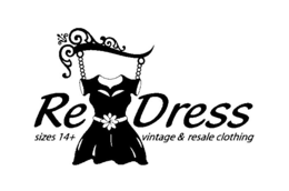 RE DRESS SIZES 14+ VINTAGE & RESALE CLOTHING trademark