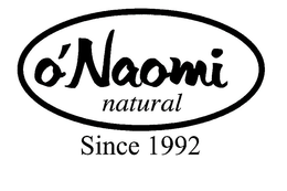 O'NAOMI NATURAL SINCE 1992 trademark