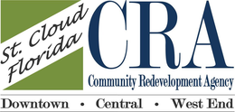 ST. CLOUD FLORIDA CRA COMMUNITY REDEVELOPMENT AGENCY DOWNTOWN · CENTRAL · WEST END trademark