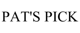 PAT'S PICK trademark