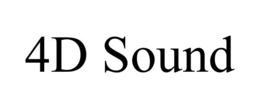 4D SOUND trademark