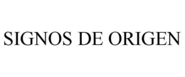 SIGNOS DE ORIGEN trademark