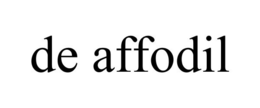 DE AFFODIL trademark