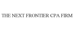 THE NEXT FRONTIER CPA FIRM trademark
