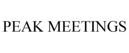 PEAK MEETINGS trademark