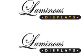 LUMINOUS DISPLAYS trademark