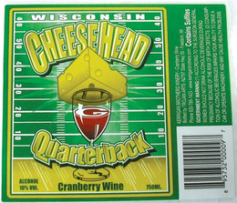 WISCONSIN CHEESEHEAD QUARTERBACK CRANBERRY WINE trademark