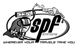 SPF STATIONS WHEREVER YOUR TRAVELS TAKEYOU. SPF trademark