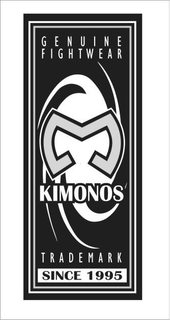 GENUINE FIGHTWEAR M KIMONOS TRADEMARK SINCE 1995 trademark