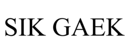 SIK GAEK trademark