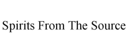 SPIRITS FROM THE SOURCE trademark