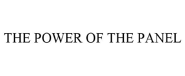 THE POWER OF THE PANEL trademark