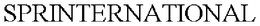 SPRINTERNATIONAL trademark