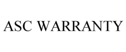 ASC WARRANTY trademark