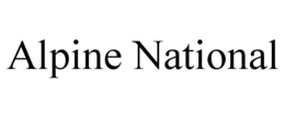 ALPINE NATIONAL trademark