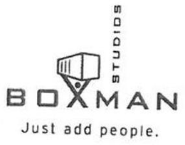 BOXMAN STUDIOS JUST ADD PEOPLE. trademark
