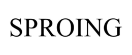 SPROING trademark
