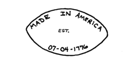 MADE IN AMERICA EST. 07-04-1776 trademark