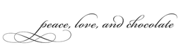 PEACE, LOVE, AND CHOCOLATE trademark