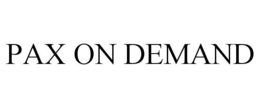 PAX ON DEMAND trademark