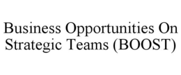 BUSINESS OPPORTUNITIES ON STRATEGIC TEAMS (BOOST) trademark