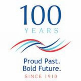 100 YEARS PROUD PAST. BOLD FUTURE. SINCE 1910 trademark