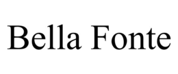 BELLA FONTE trademark