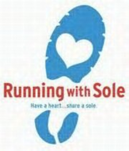 RUNNING WITH SOLE HAVE A HEART...SHARE A SOLE. trademark