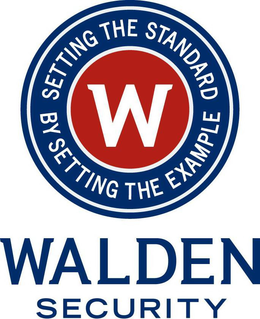 W SETTING THE STANDARD BY SETTING THE EXAMPLE WALDEN SECURITY trademark