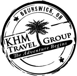 KHM TRAVEL GROUP THE ADVENTURE BEGINS BRUNSWICK, OH trademark