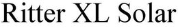 RITTER XL SOLAR trademark