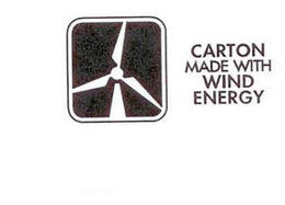 CARTON MADE WITH WIND ENERGY trademark
