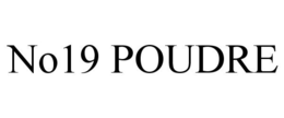 NO19 POUDRE trademark