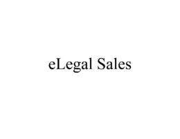 ELEGAL SALES trademark