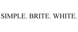 SIMPLE. BRITE. WHITE. trademark
